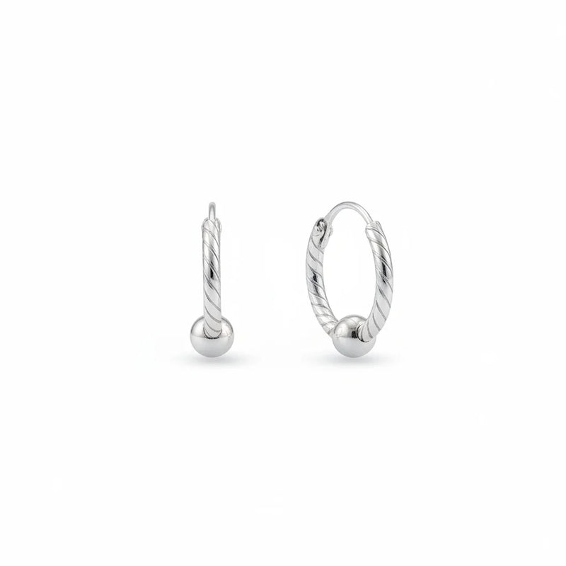 CANDONGA MINI MELCOCHA BALIN 1.4CM PLATA