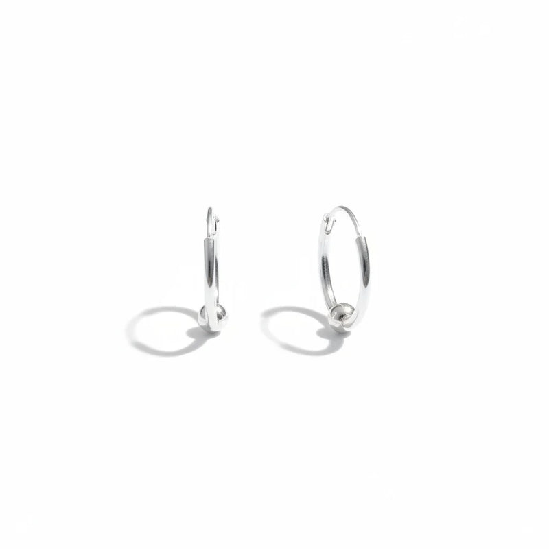 CANDONGA BALIN PIRCING 1.5CM PLATA
