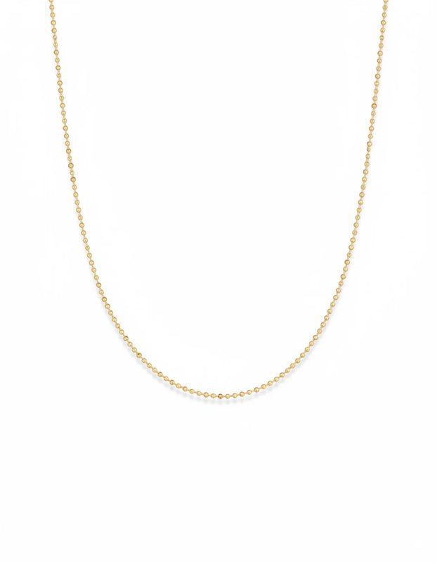 CADENA MILITAR DIAMANTADA FINA 45CM