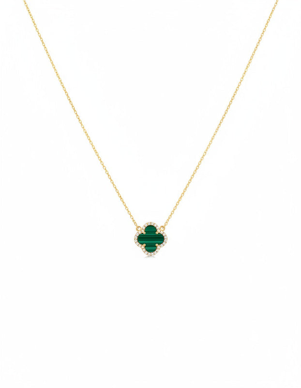 COLLAR TREBOL SMALL PREMIUM VERDE