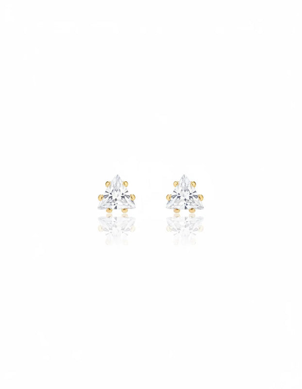 TOPO CIRCON TRIANGULO CRISTAL 5MM