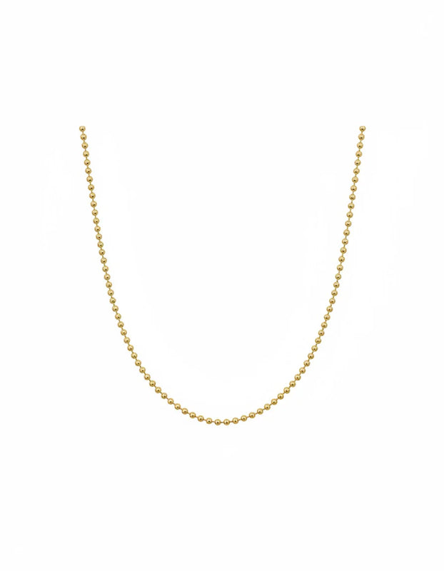 CADENA PLATA L MILITAR 2,5MM 60CM