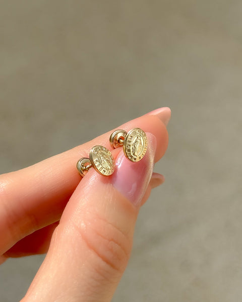 TOPO VIRGEN MILAGROSA 9MM ROSCA SEGURIDAD