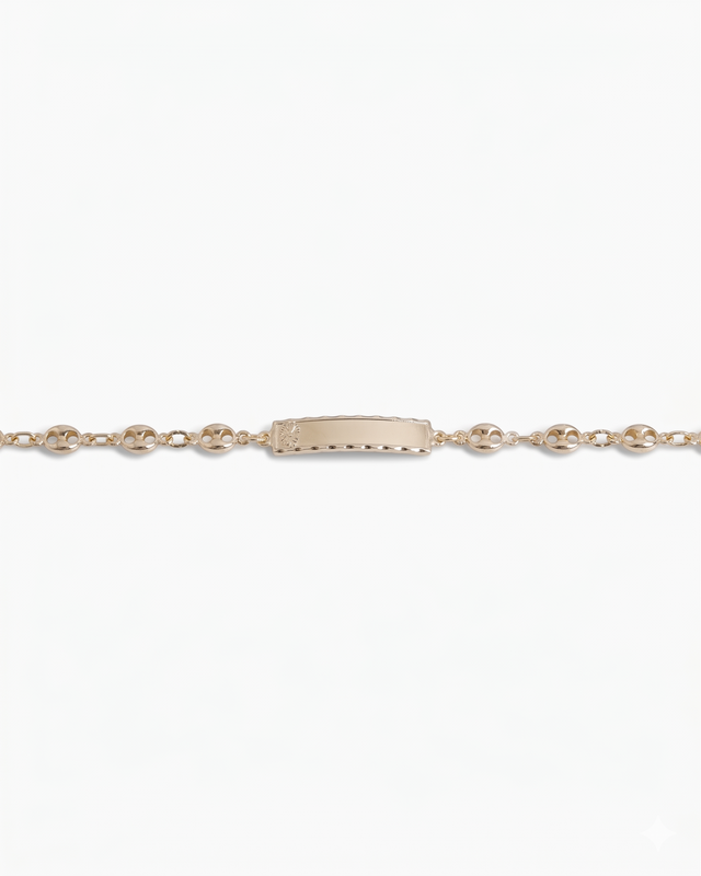 ESCLAVA BABY GUCC TIPO ORO 4MM 13+2CM
