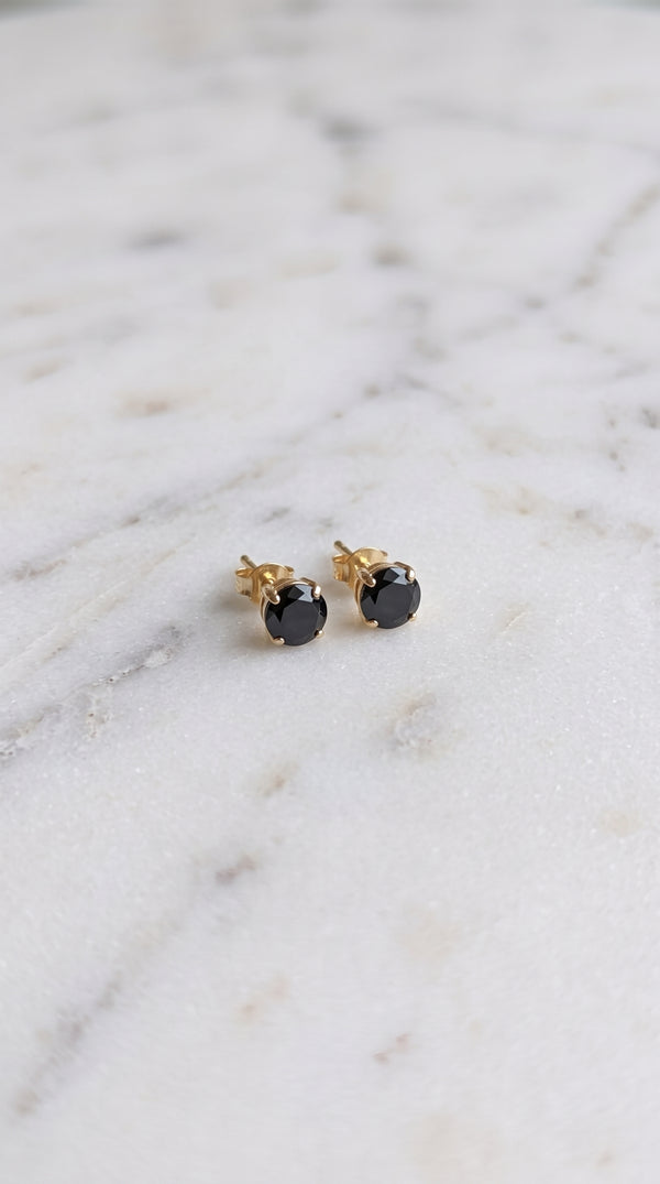 Topo circón negro 4mm