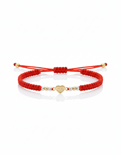 BRAZALETE 15 AÑOS CENTRO ROJA BALIN 3MM