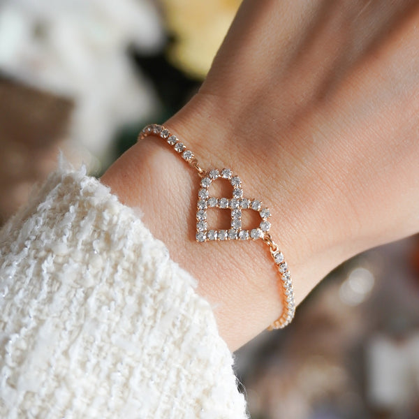PULSERA ROSE AMOR ETERNO AJUSTABLE