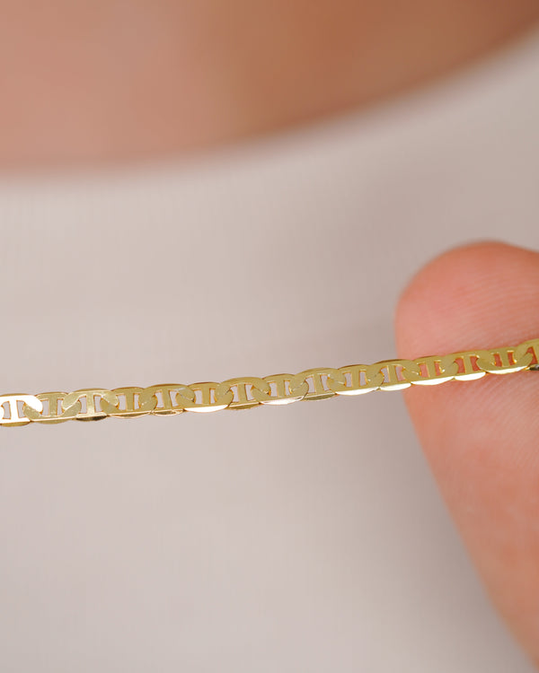 CADENA PLATA L ESCALERA 2,8MM 60CM