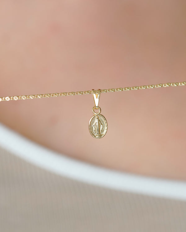 DIJE MINI MILAGROSA CONCAVA ED GOLD 1CM