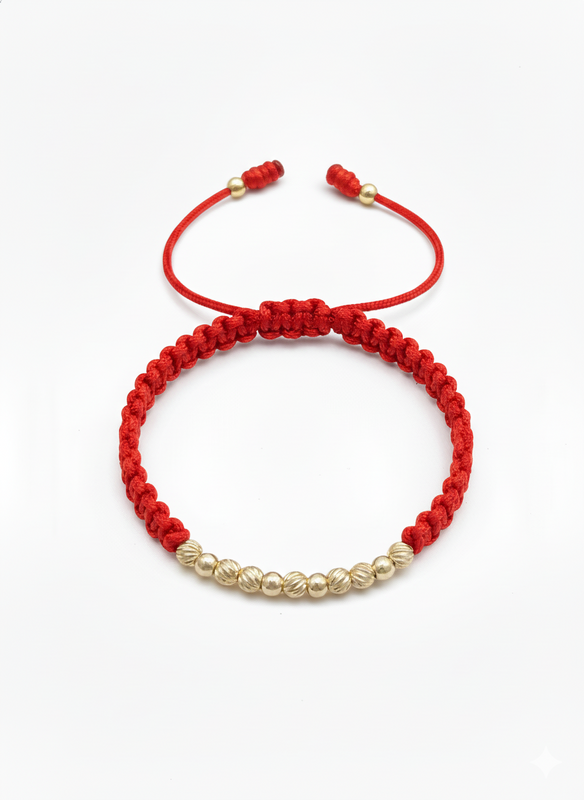 BRAZALETE 4MM LISO INTER TEXTURIZADO ROJO