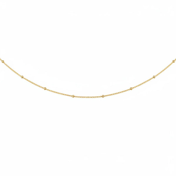 GARGANTILLA PLATA L CUBANITA BOLITAS 40CM