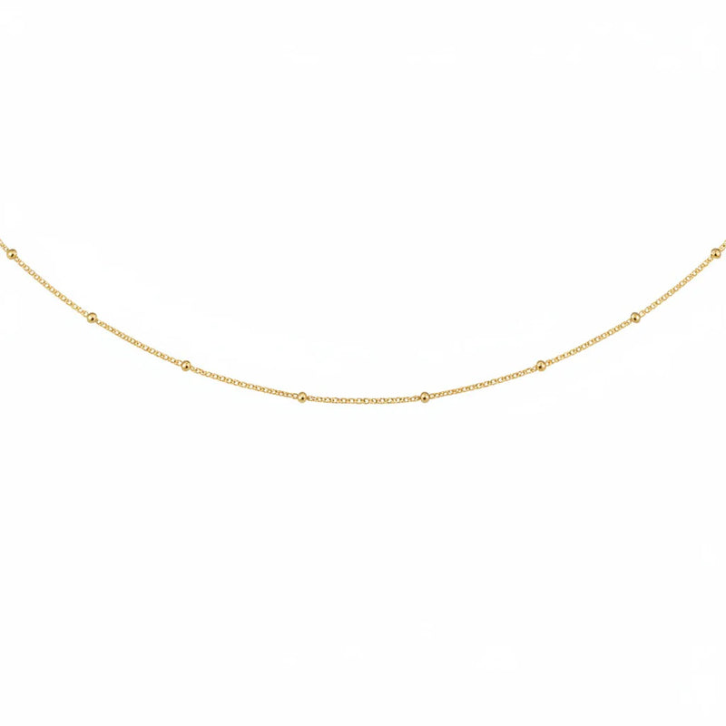GARGANTILLA PLATA L CUBANITA BOLITAS 40CM