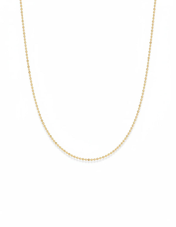 CADENA MILITAR DIAMANTADA FINA 45CM
