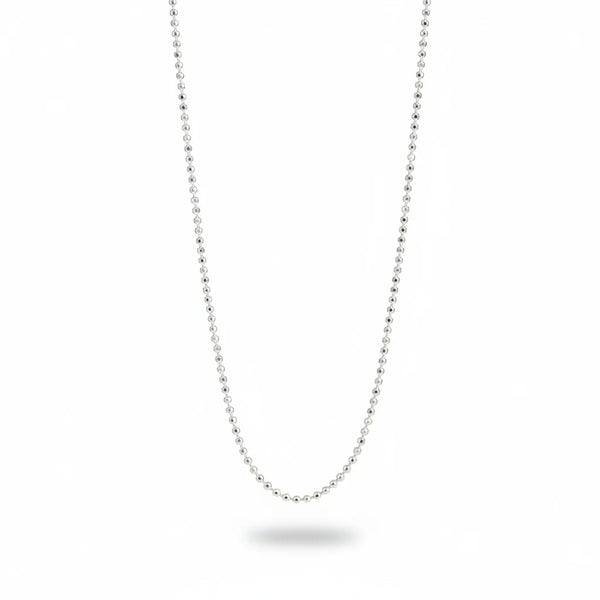 CADENA PLATA ITA MILITAR ALBA 45CM