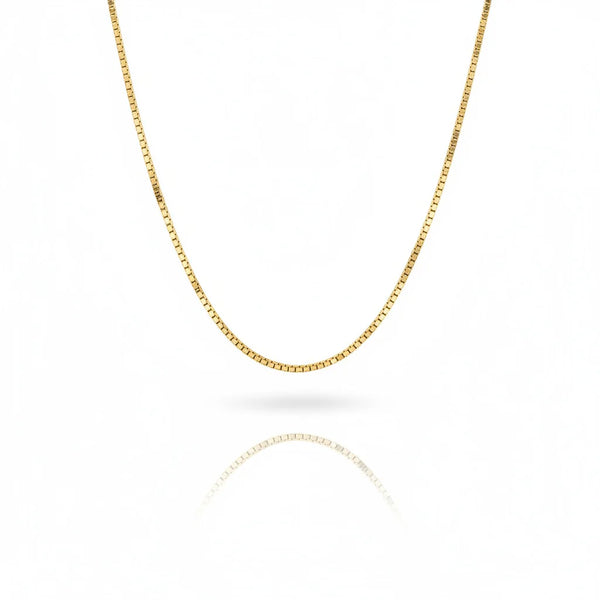 CADENA PLATA L VENECIANA 1MM 45CM