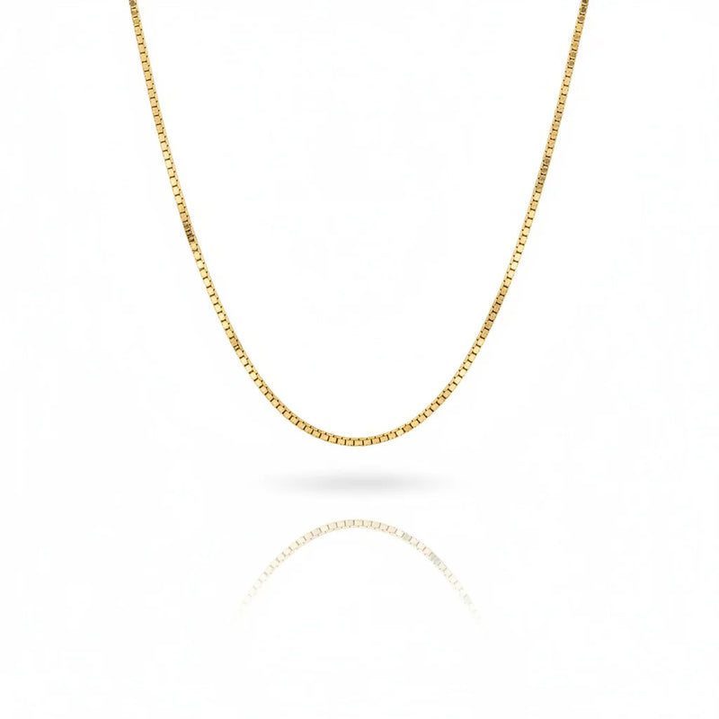 CADENA PLATA L VENECIANA 1MM 45CM