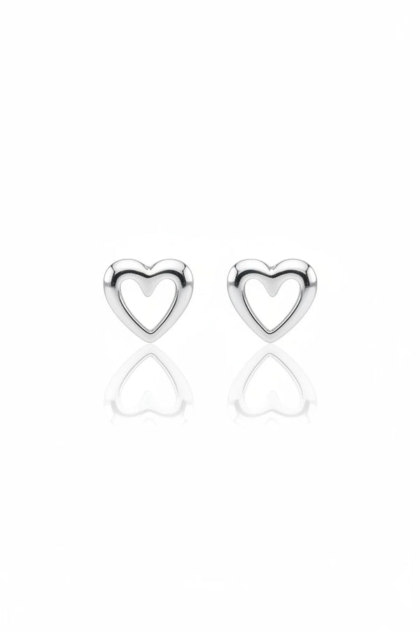A TOPO SILUETA CORAZON PLATA ITALY