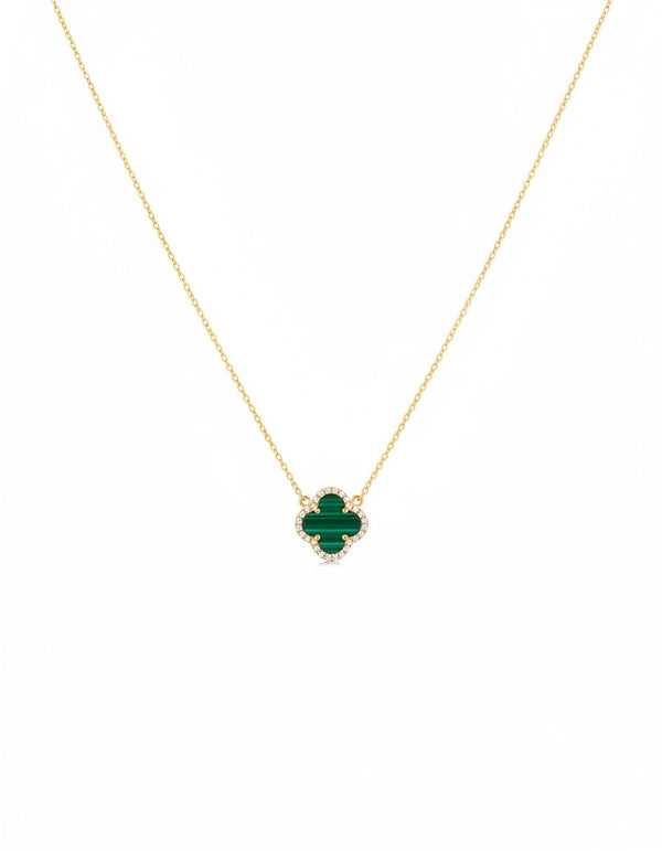 COLLAR TREBOL SMALL PREMIUM VERDE