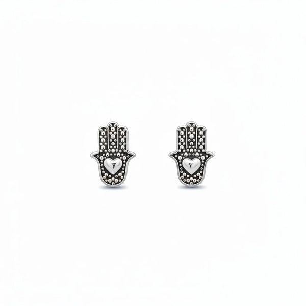 A TOPO MANO HAMSA LOVE 1CM PLATA ITALY