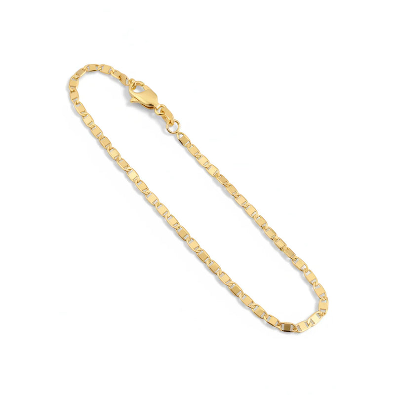 PULSERA ESCALERA PLANA 2MM 18CM