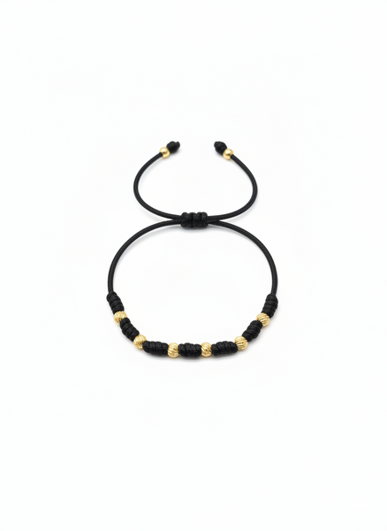 BRAZALETE 7 NUDOS PROTECCIÓN NEGRA