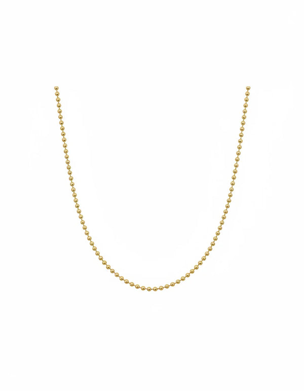 CADENA PLATA L  MILITAR 2,5MM 60CM