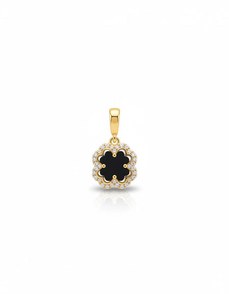 DIJE TREBOL LUXE NEGRO