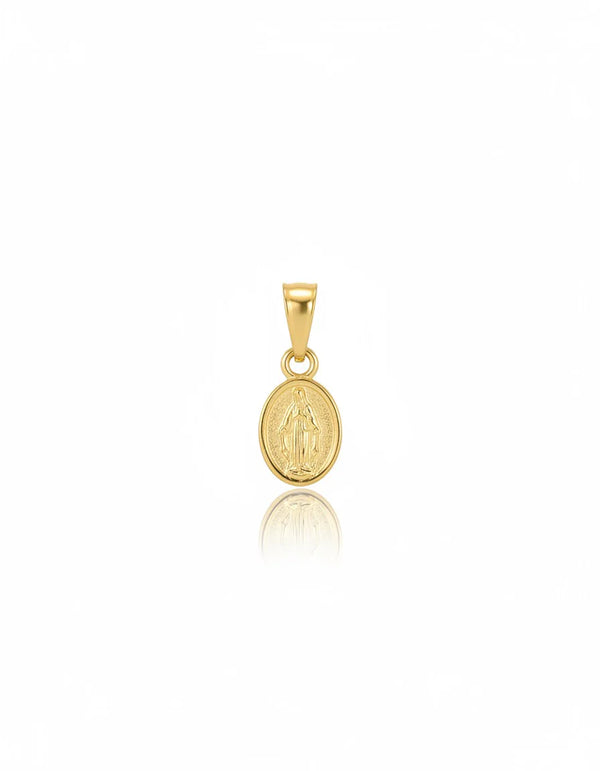 DIJE MINI MILAGROSA CONCAVA ED GOLD 1CM