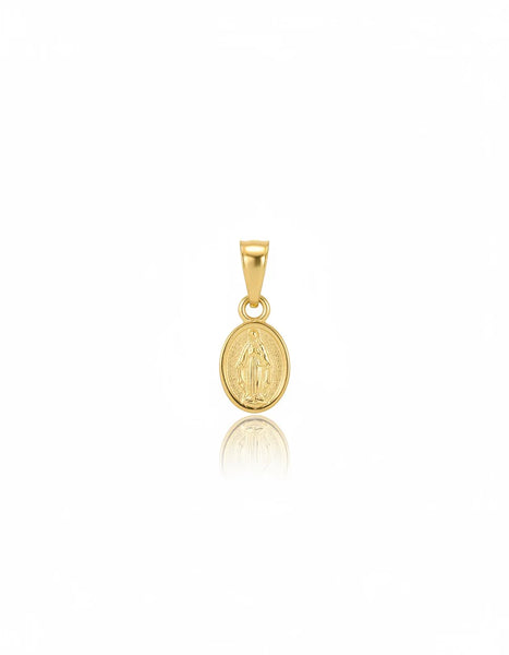 DIJE MINI MILAGROSA CONCAVA ED GOLD 1CM