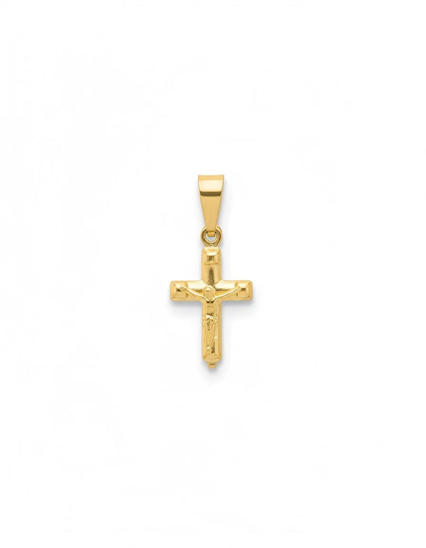 DIJE MINI CRISTO MADERO ED GOLD 1.7CM