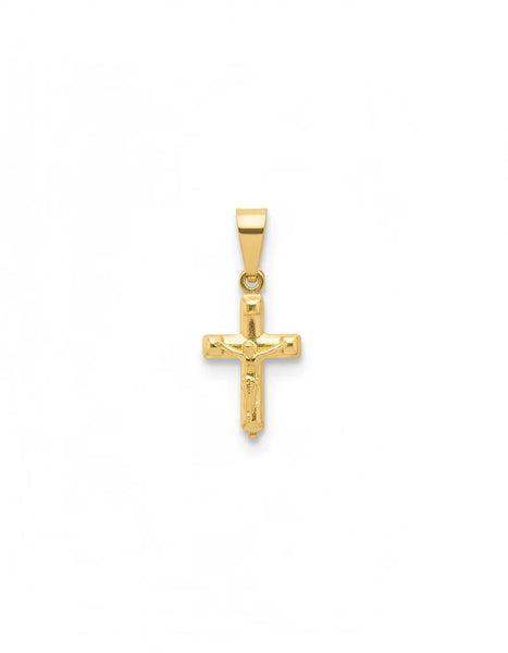 DIJE MINI CRISTO MADERO ED GOLD 1.7CM