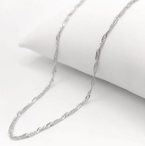 CADENA SINGAPUR 45CM PLATA ITA