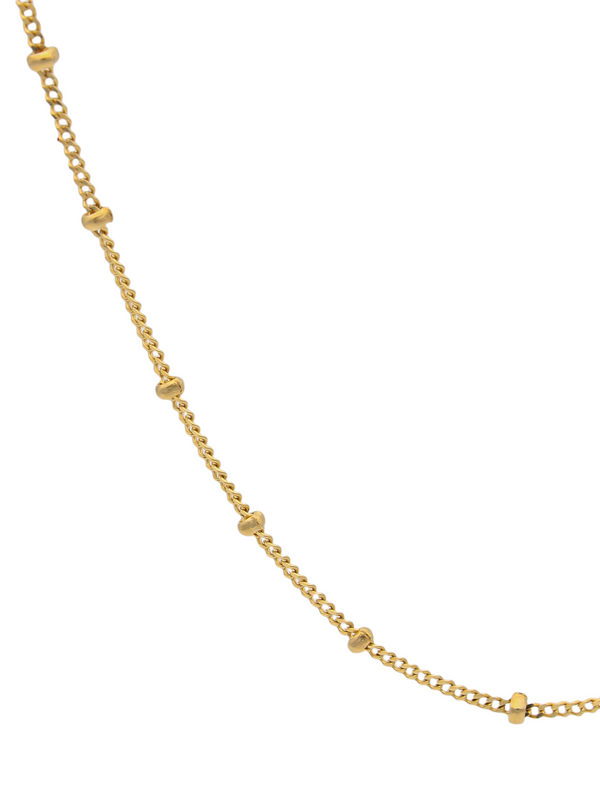 GARGANTILLA PLATA L CUBANITA BOLITAS 40CM