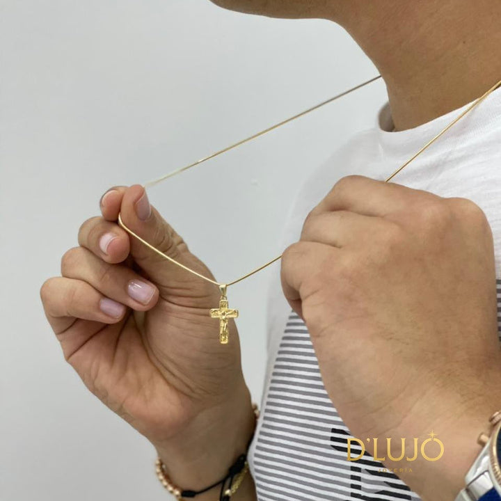 Dije Cristo Dos Tonos dlujo-joyeria