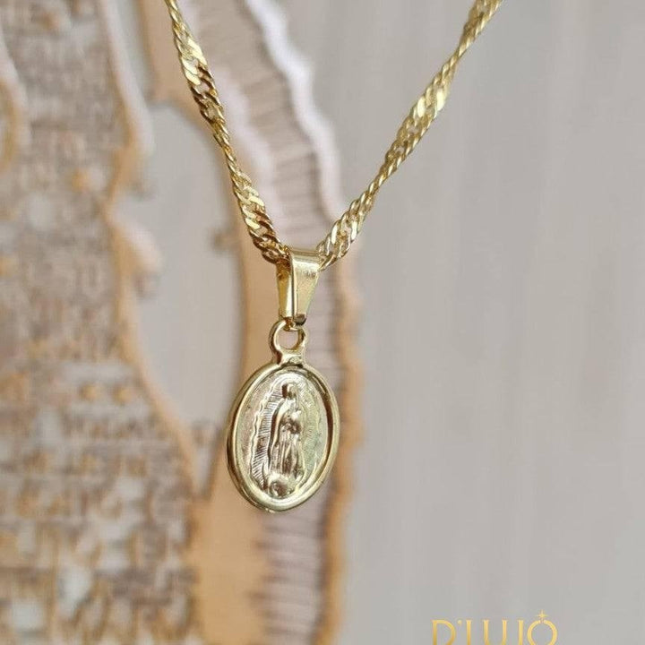 Dije Virgen Guadalupe Concavo dlujo-joyeria