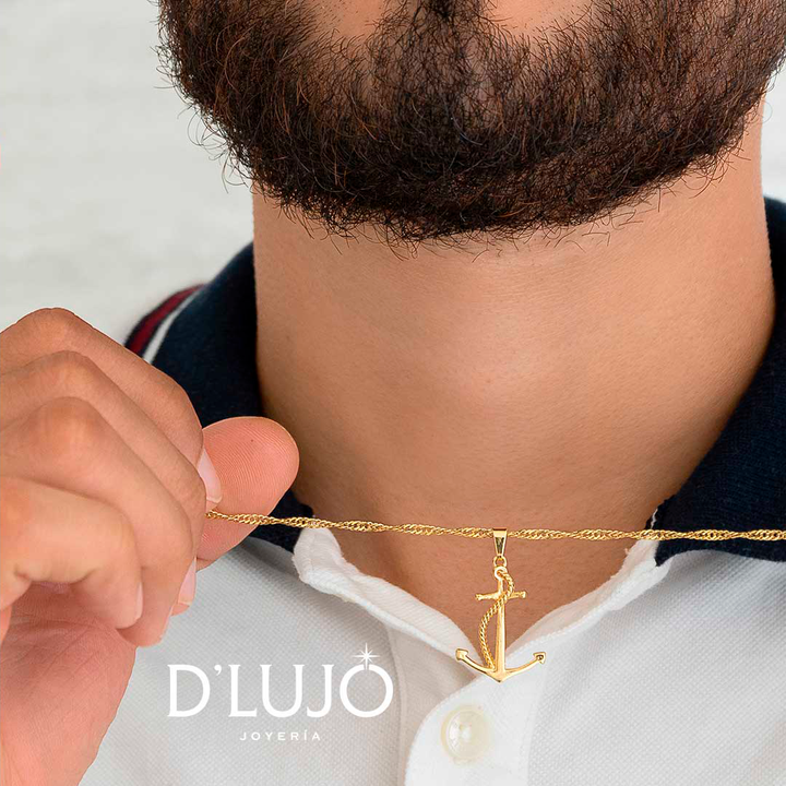 Dije Ancla grande dlujo-joyeria
