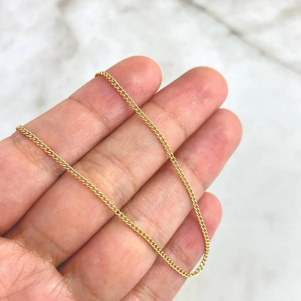 CADENA CUBANA 1MM 60CM