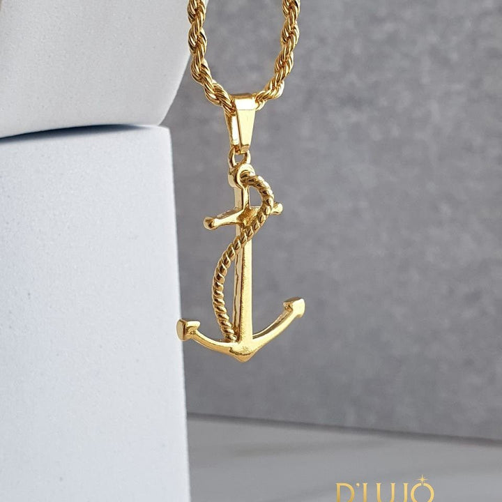 Dije Ancla grande dlujo-joyeria