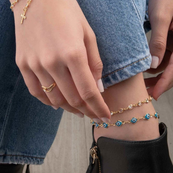 Tobillera Cristales sw dlujo-joyeria